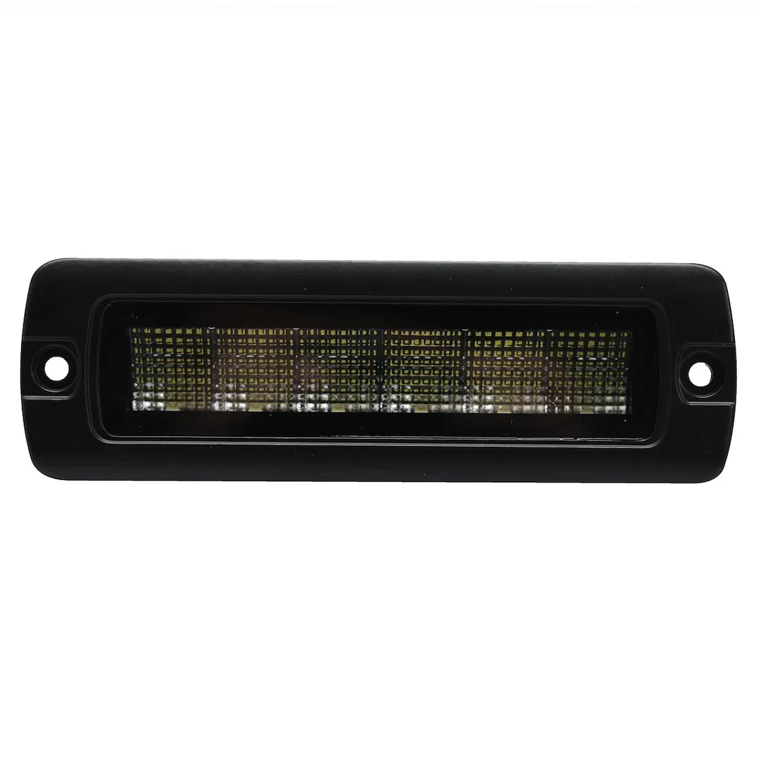 RS7TEMPFM-F – RACESPORT LT Backup Light - LED, Rear Mount Single Clear Bulb 7 Inch Black Rectangular Aluminum Housing...